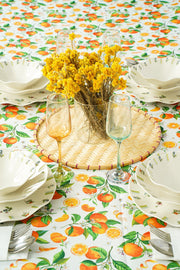 Orange Blossom Tablecloth - FineFamilyGoods59"x 94"