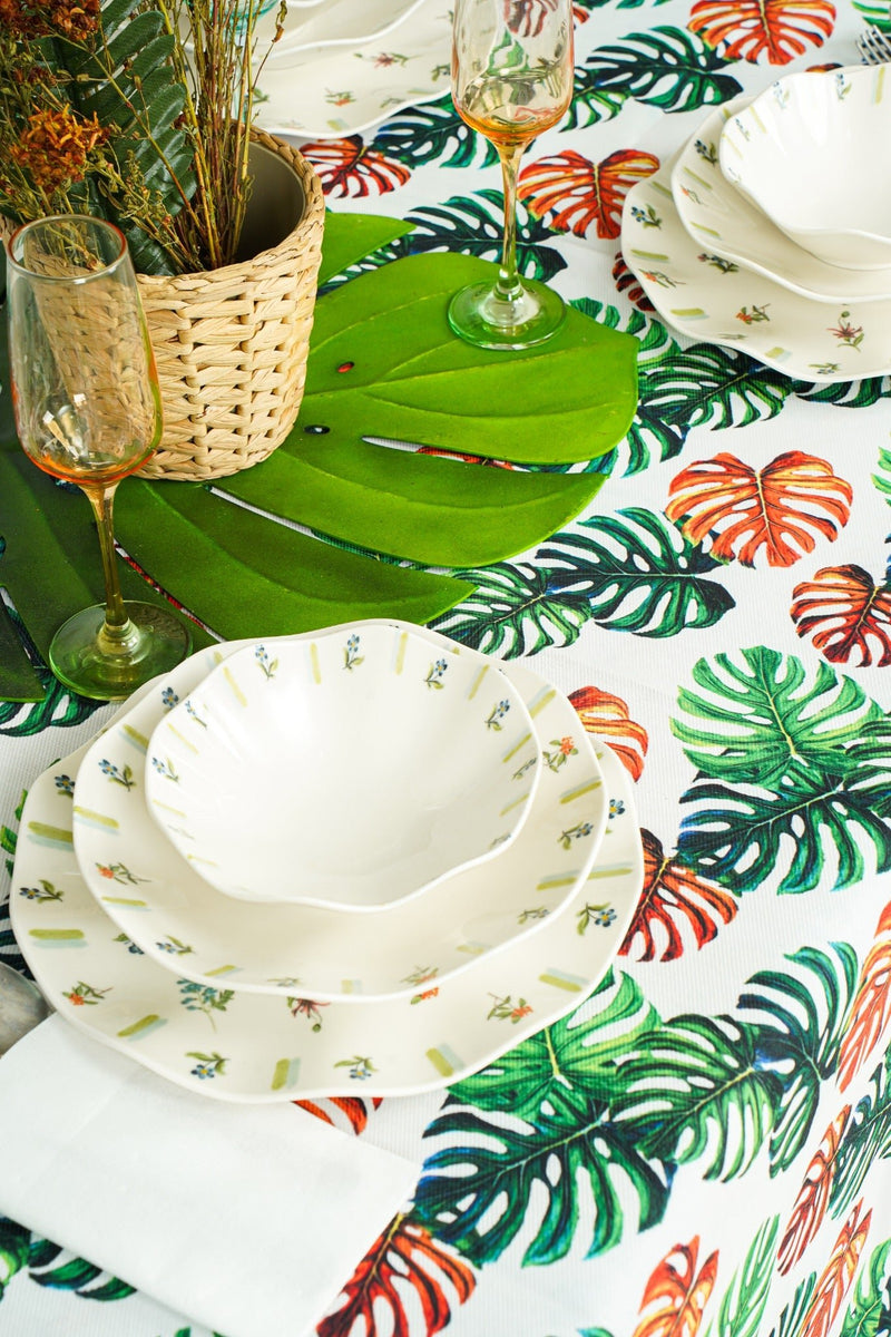 Palm Leaf Tablecloth - FineFamilyGoods59"x 110"