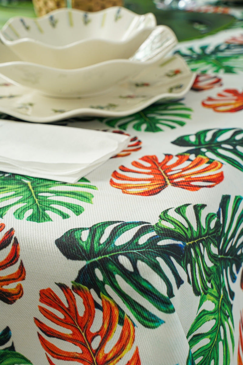 Palm Leaf Tablecloth - FineFamilyGoods59"x 110"