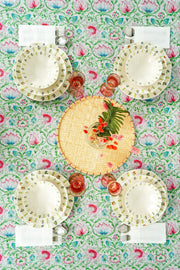 Pink and Green Floral Tablecloth - FineFamilyGoodstablecloth59"x 94"