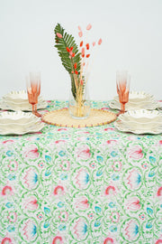 Pink and Green Floral Tablecloth - FineFamilyGoodstablecloth59"x 94"
