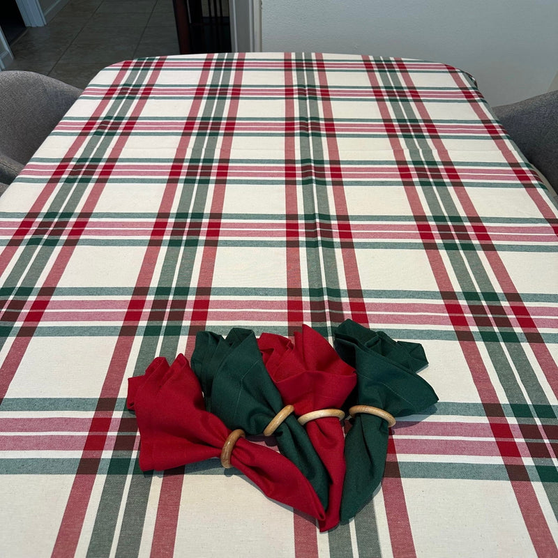 Tablecloth Scotch - Red & Green - FineFamilyGoods63"x94"