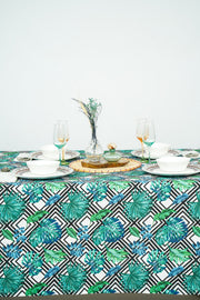 Tropical Geometric Tablecloth - FineFamilyGoods59"x 94"
