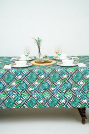 Tropical Geometric Tablecloth - FineFamilyGoods59"x 94"
