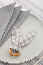 White and Gray Tablecloth - FineFamilyGoods63" x 94"