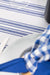 White and Navy Tablecloth - FineFamilyGoods63" x 94"