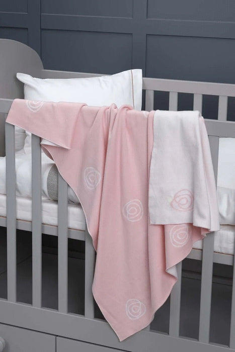 Baby Blanket Tricot Double Cotton Pink - FineFamilyGoods