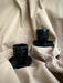 Black Ceramic Espresso Cup Set With Saucers - FineFamilyGoods