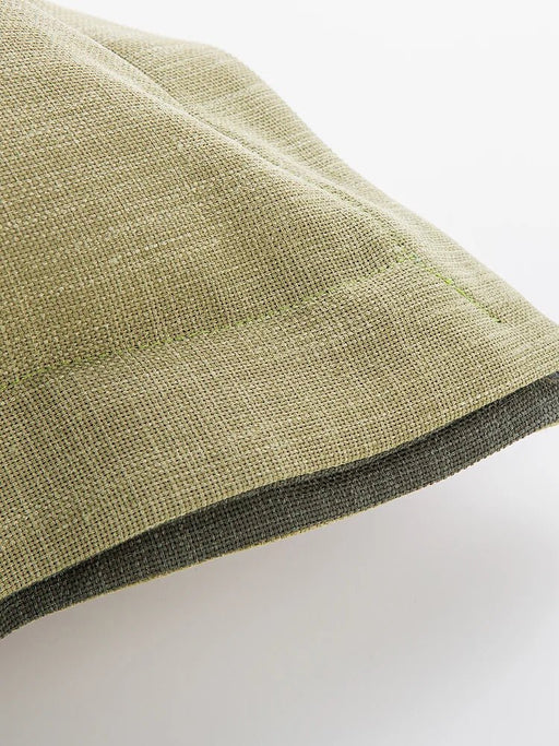 Capri Cushion Cover- Olive & Khaki - FineFamilyGoods