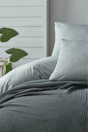 Charcoal Muslin Throw Blanket - FineFamilyGoods