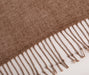 Chenille Throw Blanket with Fringe- Mink - FineFamilyGoods