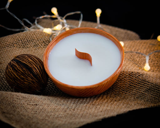 Coconut Scent Handmade Ceramic Soy Wax Candle - FineFamilyGoods