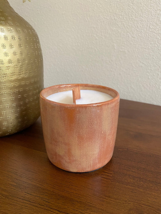 Coconut Scent Handmade Ceramic Soy Wax Candle - FineFamilyGoods