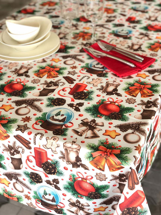 Colorful Christmas Tablecloth - FineFamilyGoods