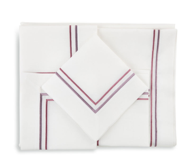 Embroidered Napkin- Pink - FineFamilyGoods