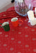 Jacquard Christmas Snowflake Tablecloth- Red & Gold - FineFamilyGoods59"x 94"