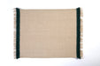 Jute Placemat with Green Fringe - FineFamilyGoods