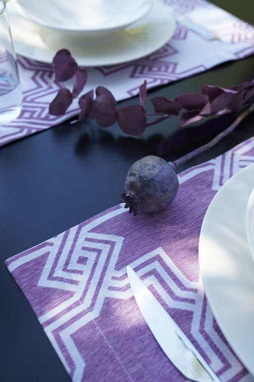 Mosaic Placemat Set-Purple - FineFamilyGoods