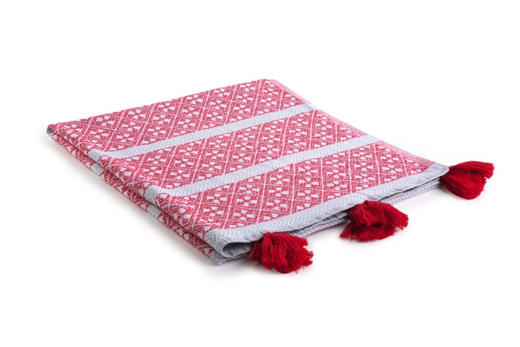 Peshtemal Beach Towel Cozy Red - FineFamilyGoods