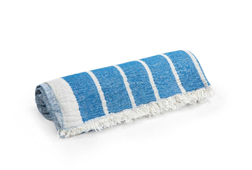 Peshtemal Towel Crinkle Muslin Blue - FineFamilyGoods