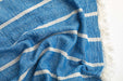 Peshtemal Towel Crinkle Muslin Blue - FineFamilyGoods