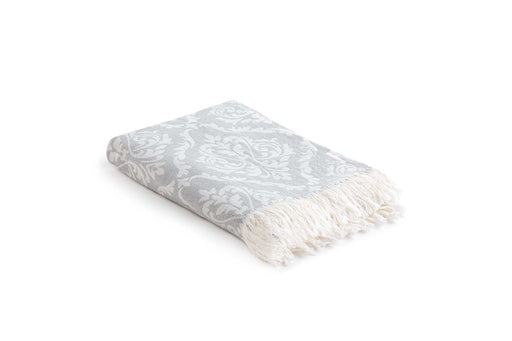 Peshtemal Towel Damask Gray - FineFamilyGoods