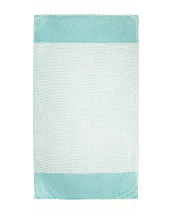 Peshtemal Towel Diamond Throw Green - FineFamilyGoods