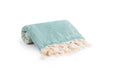 Peshtemal Towel Diamond Throw Green - FineFamilyGoods