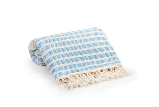 Peshtemal Towel Narrow Stripe Light Blue - FineFamilyGoods