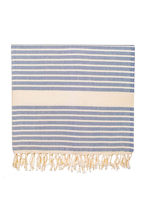 Peshtemal Towel Narrow Stripe Navy Blue - FineFamilyGoods