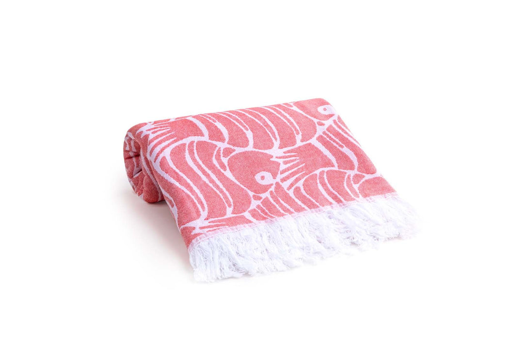 Peshtemal Towel Ocean Red - FineFamilyGoods