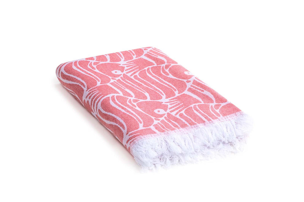 Peshtemal Towel Ocean Red - FineFamilyGoods