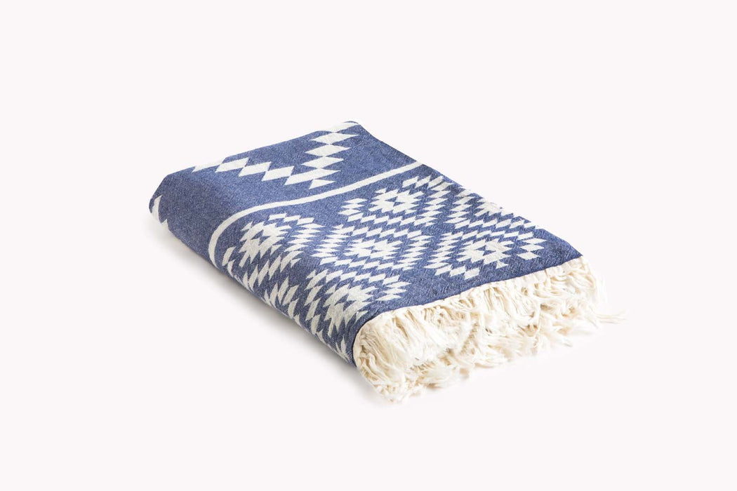 Peshtemal Towel Southwestern Blue - FineFamilyGoods