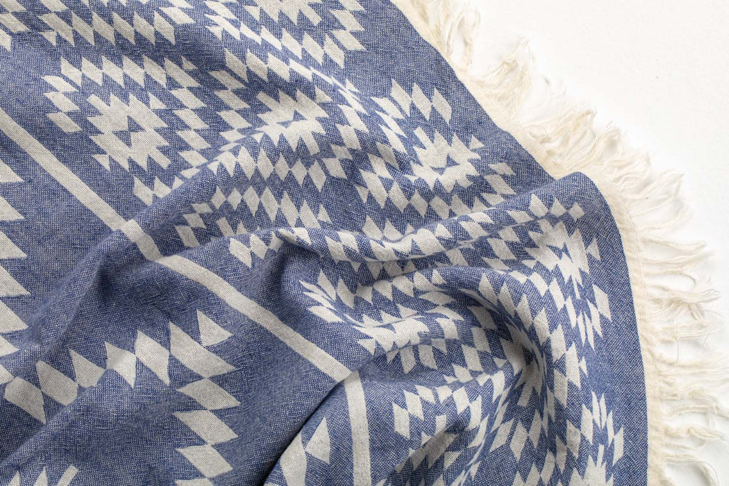 Peshtemal Towel Southwestern Blue - FineFamilyGoods