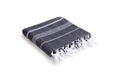 Peshtemal Towel White Stripe Black - FineFamilyGoods