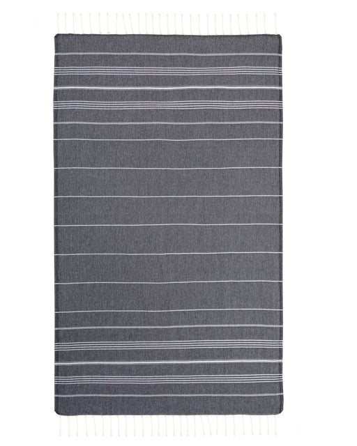 Peshtemal Towel White Stripe Black - FineFamilyGoods