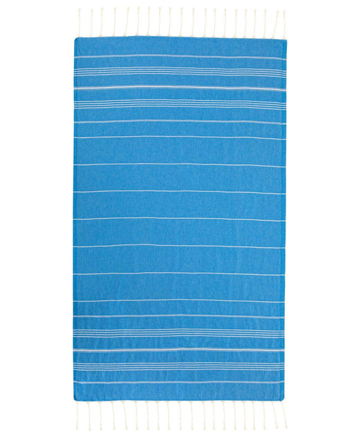 Peshtemal Towel White Stripe Blue - FineFamilyGoods