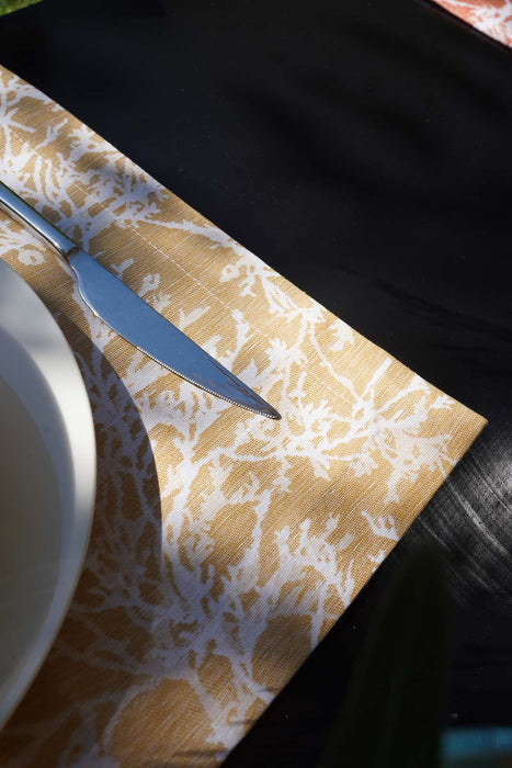 Placemat Branch- Mustard - FineFamilyGoods