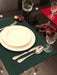 Placemat Gardenia- Emerald Green - FineFamilyGoods