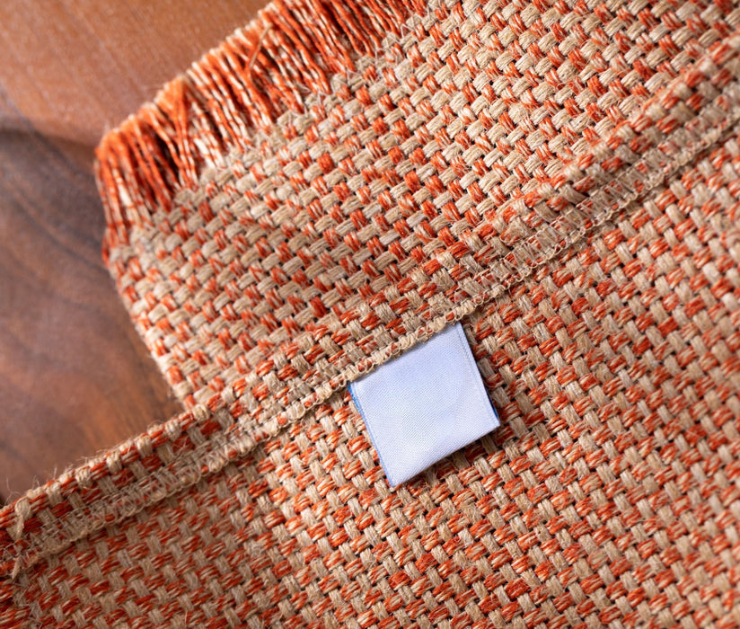 Placemat Panama with Orange Fringe - FineFamilyGoods