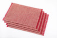 Placemat Panama with Red Fringe - FineFamilyGoods