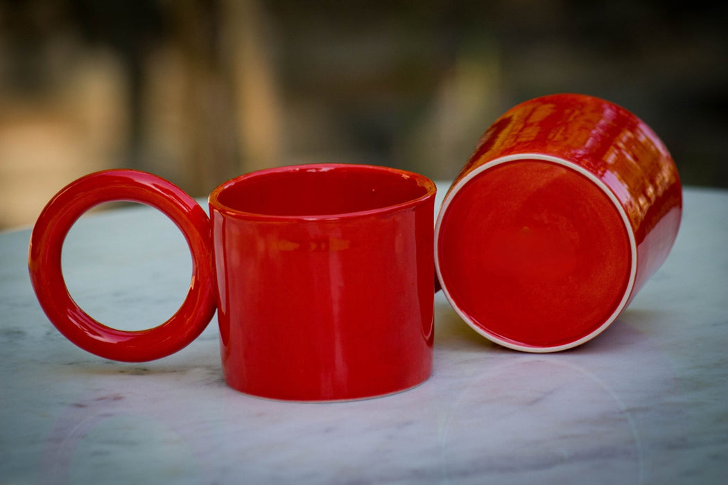 Red Ceramic Espresso Cup - FineFamilyGoods