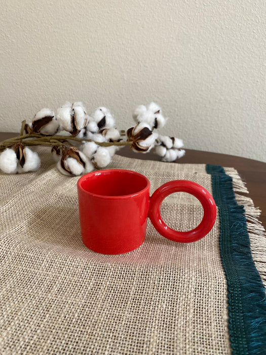 Red Ceramic Espresso Cup - FineFamilyGoods