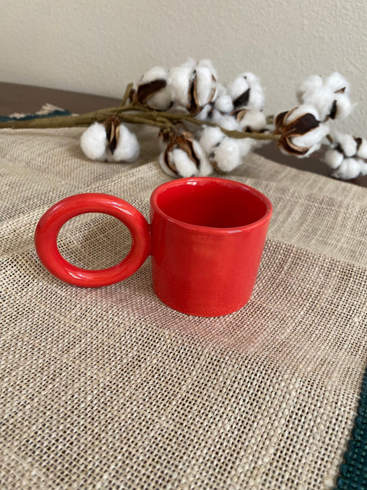 Red Ceramic Espresso Cup - FineFamilyGoods