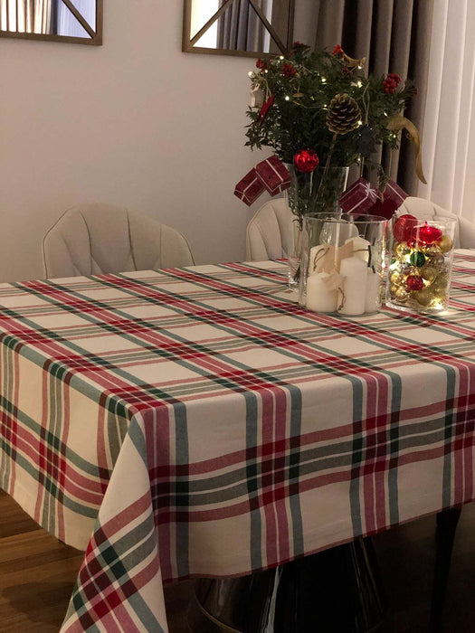 Tablecloth Scotch- Red & Green - FineFamilyGoods