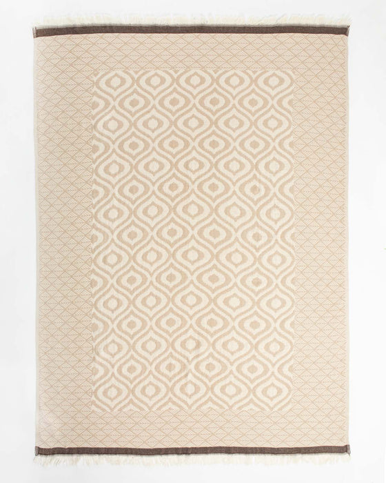 Throw Blanket Cream - FineFamilyGoods