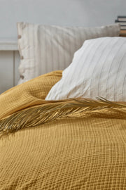 Yellow Muslin Throw Blanket - FineFamilyGoods