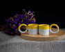 Yellow Polka Dot Ceramic Espresso Cup Set - FineFamilyGoods