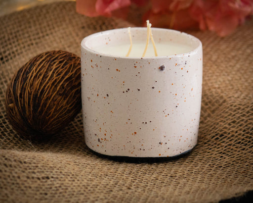 Ylang-Ylang Scent Handmade Ceramic Soy Wax Candle - FineFamilyGoods