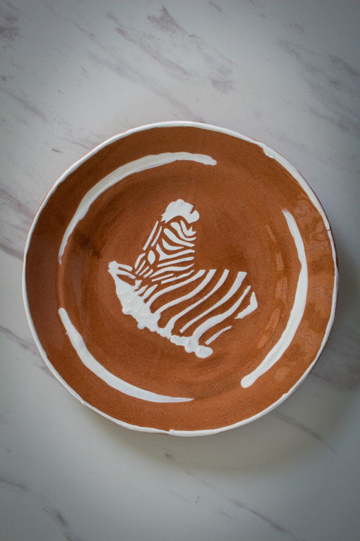 Zebra Pattern Plate - FineFamilyGoods